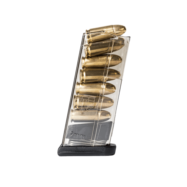 Elite Tactical Systems 7rd 9mm mag for Glock - 7, Clear